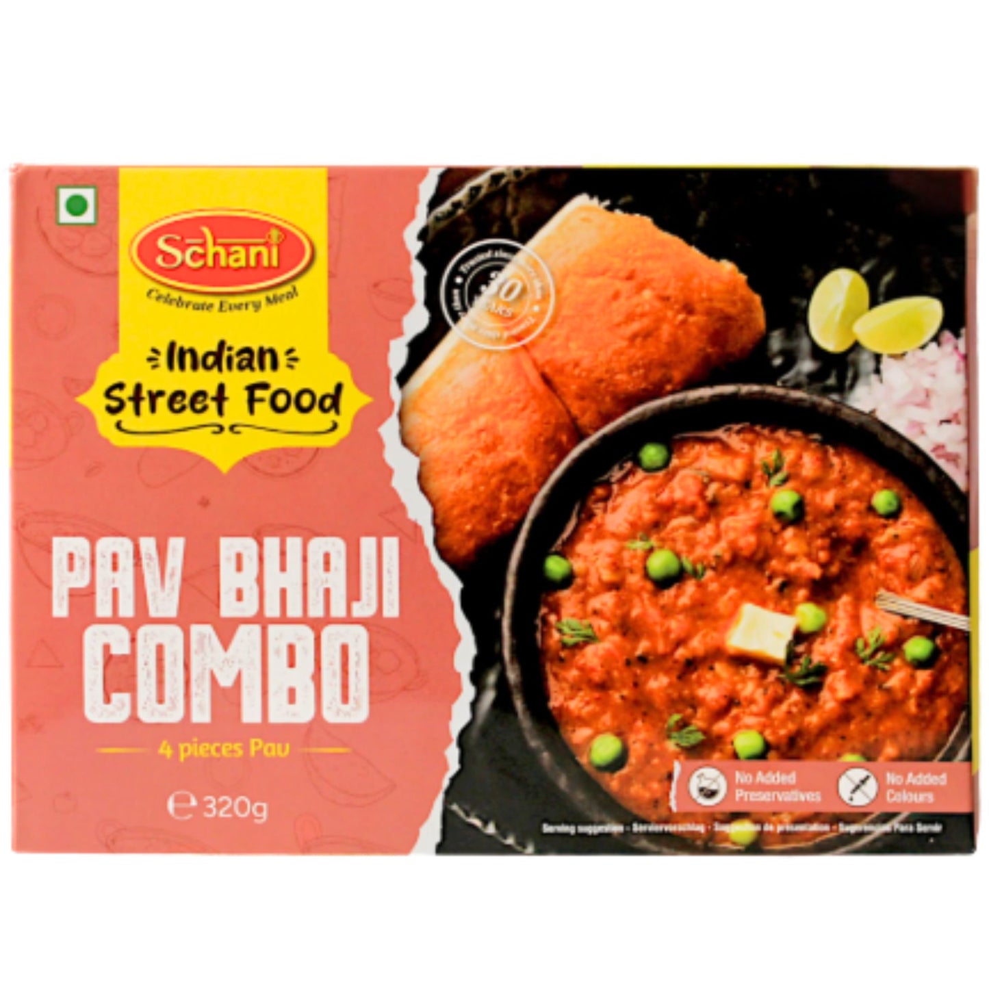 Combo de Pav Bhaji | Pav Bhaji Combo 320g (4pcs.of Pav) Schani
