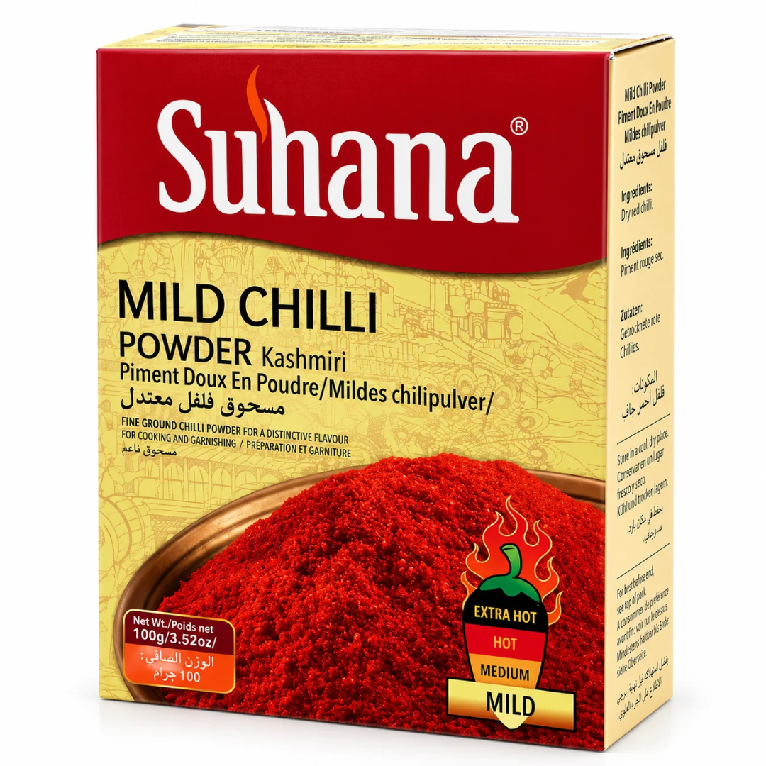 Chile de Cachemira en polvo | Kashmiri Chilli Powder 100g Suhana