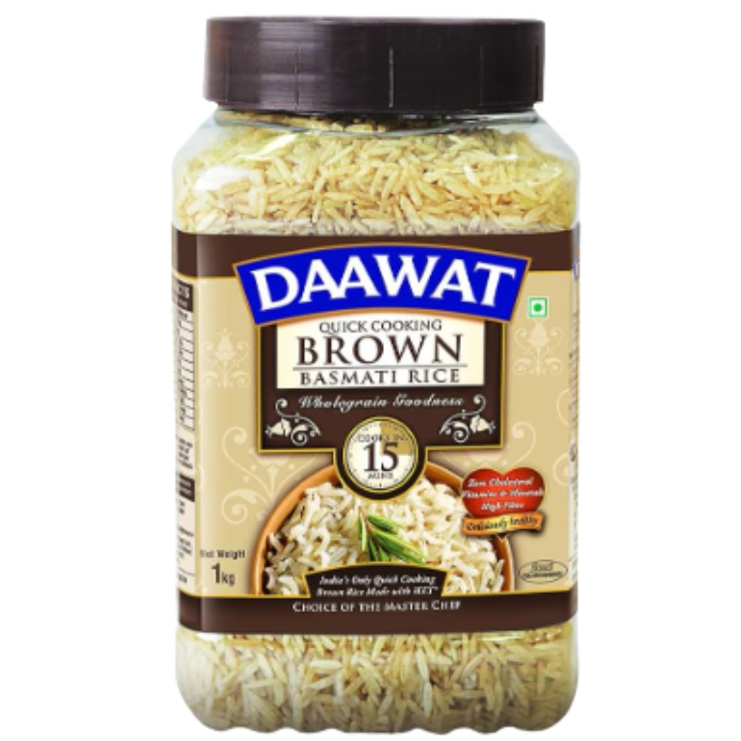 Arroz integral Basmati | Brown Basmati Rice 1kg Daawat