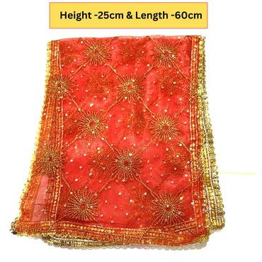 Red Mata ki chunri for Pooja (Medium)