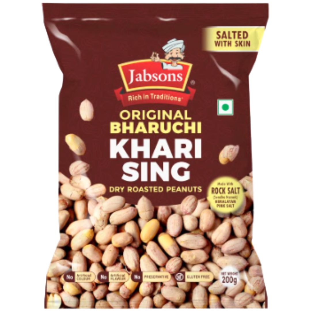 Aperitivos Cacahuetes | Khari Sing (with skin) 200g Jabsons