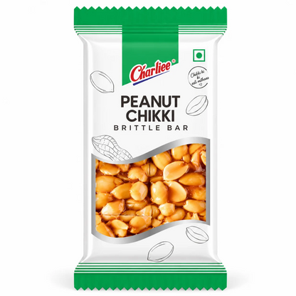 Dulce Turrón de Cacahuetes | Chikki Peanut 100g Charliee's