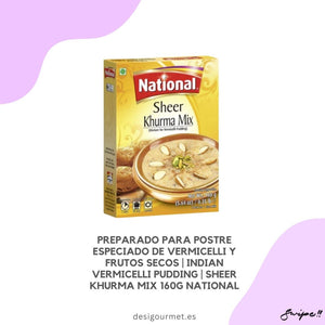 National Sheer Khurma Mix 160g pack for making Indian vermicelli pudding with dry fruits.