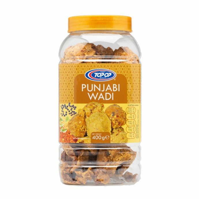Bolas de harina trigo y de Frijol negro especiadas | Spiced Flour Balls | Punjabi Wadi 400g Top op