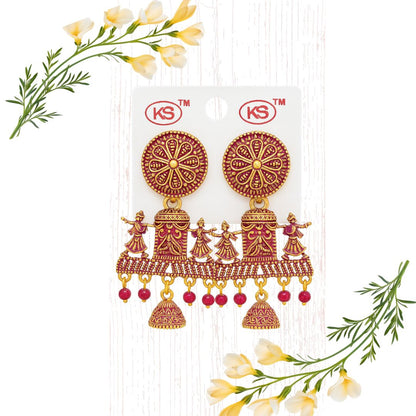 Joyas artificiales de diseñador | Artificial Indian Jewellery Ethinic Earring