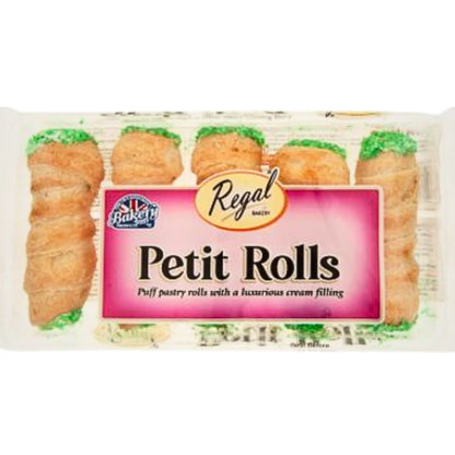 Rollitos de hojaldre rellenos de crema | Petit Cream Filled Puff Pastry Rolls 5pcs. Regal