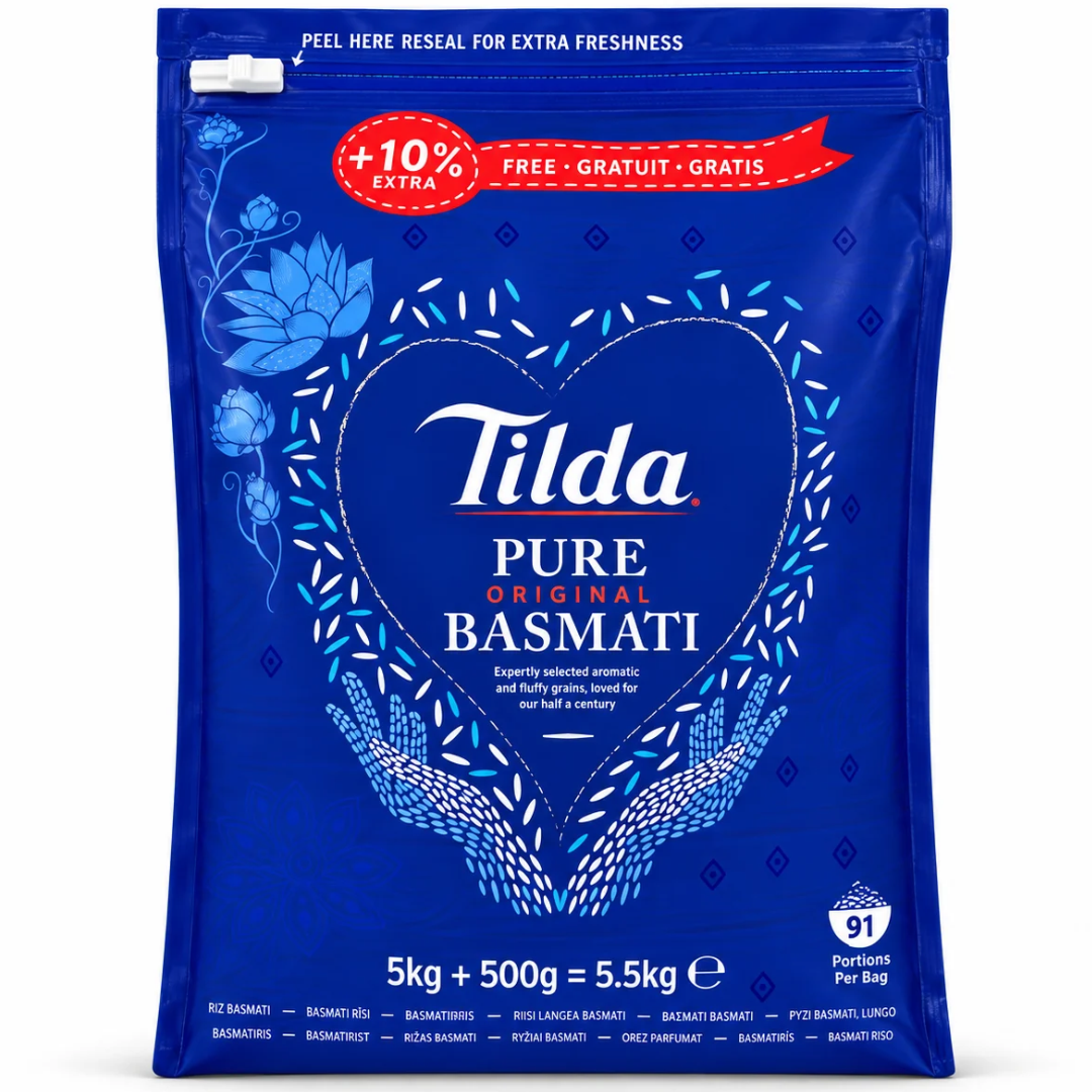 Arroz Basmati "TILDA" | Basmati Rice 5kg "TILDA"
