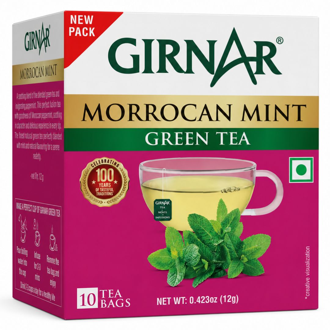 Té verde con menta marroquí | Green Tea With Morrocan Mint 10bags/12g Girnar