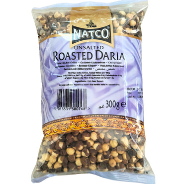 Roasted Chickpeas without Salt | Roasted Gram Daria Unsalted 300g Natco