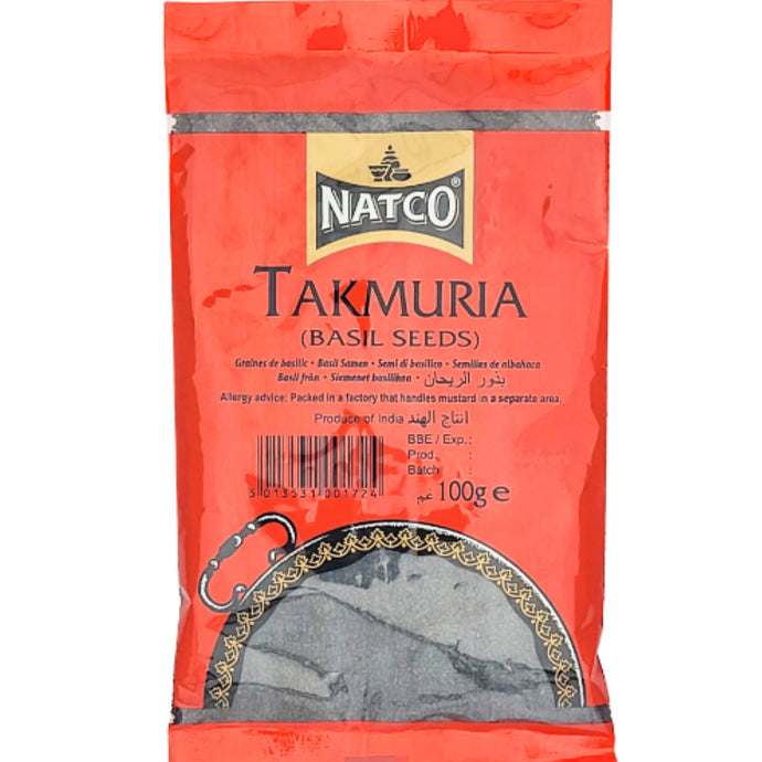 Semillas de Albahaca | Basil Seeds | Tukmaria 100g Natco