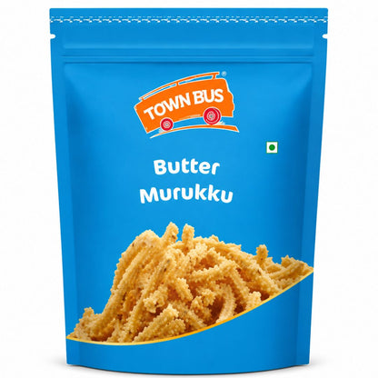Aperitivos Murukku | Butter Murukku (Crunchy rice flour sticks) 180g Town Bus