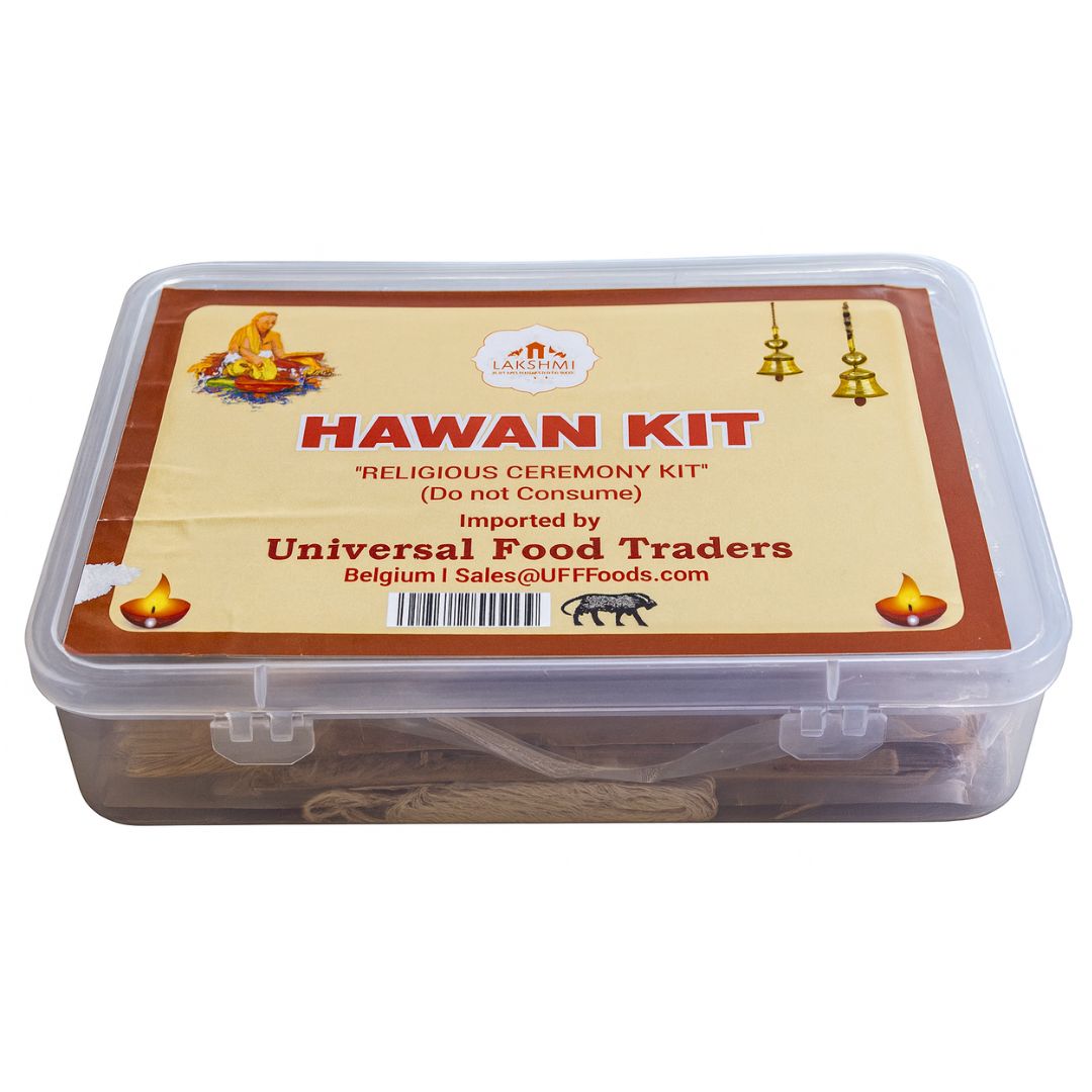 Kit para ceremonia religiosa Hawan | Hawan Kit (Religious Ceremony Kit) for Pooja 700g Lakshmi