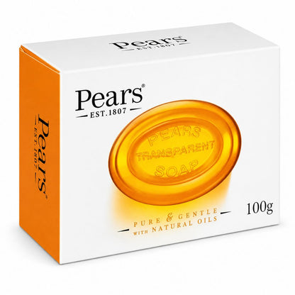 Jabón de amarillo puro y suave I Pure & Gentle Yellow Soap box of 100g Pears