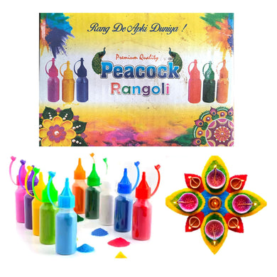 Rangoli Colour Powder in Special Squeeze Bottles 100g each (for any single colour bottle)