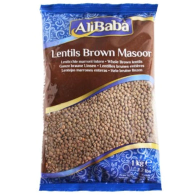 Lentejas Marrones | Brown Lentils | Masoor whole 1kg a.b