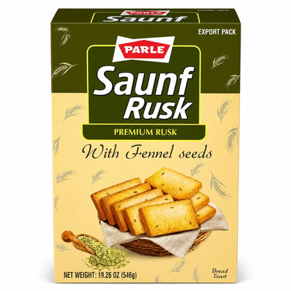 Biscote Tostado Hinojo | Saunf (Fennel) Rusk 546g Parle