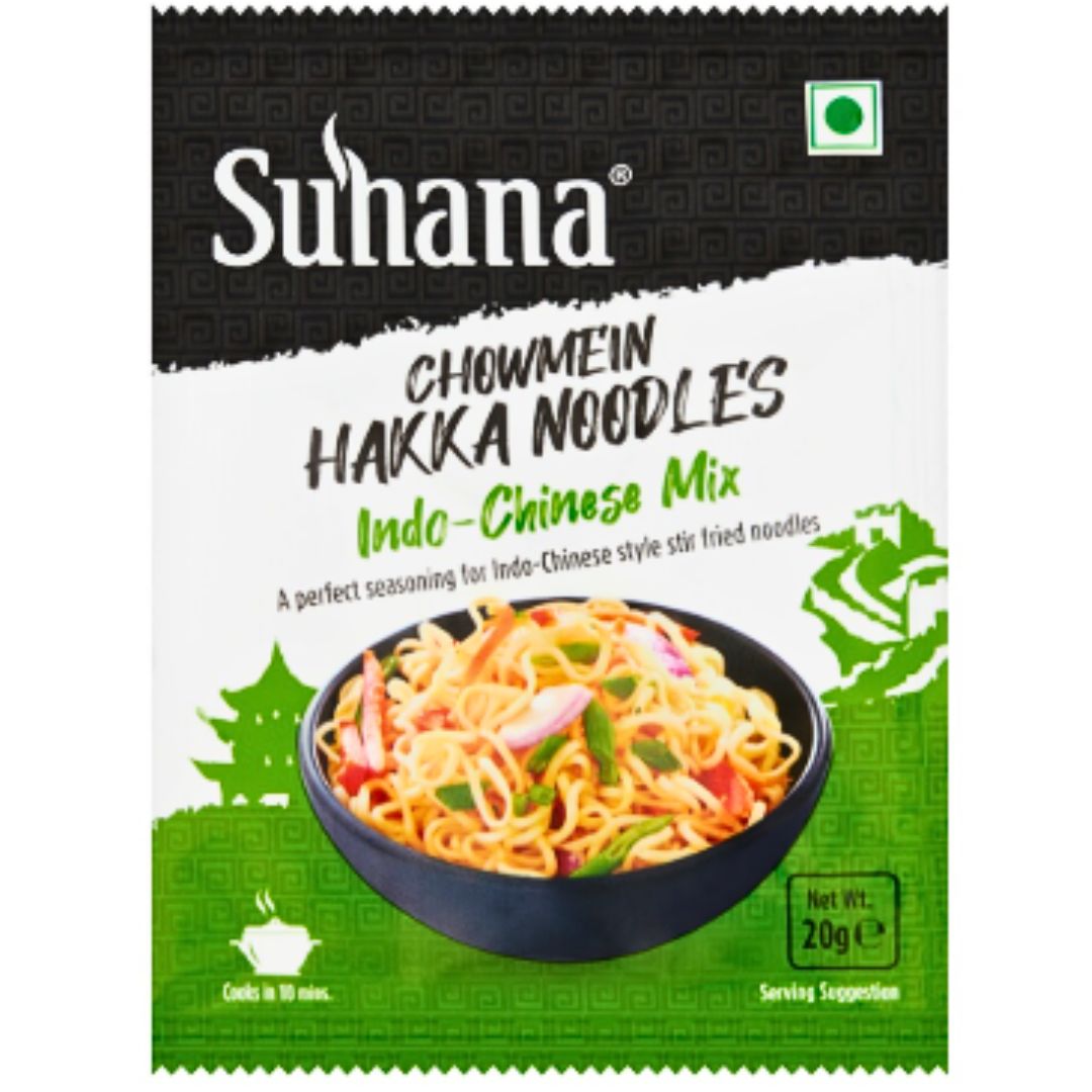 Preparado para mezcla de fideos Hakka | Chowmein Hakka Noodles Mix 20g Suhana