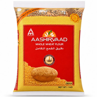 Harina de Trigo para Chapati | Wheat Flour for Chapati 1kg Aashirvaad Chakki Atta