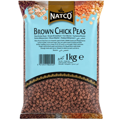 Black Chickpeas | Brown Chickpeas | Kala Chana 1kg Natco