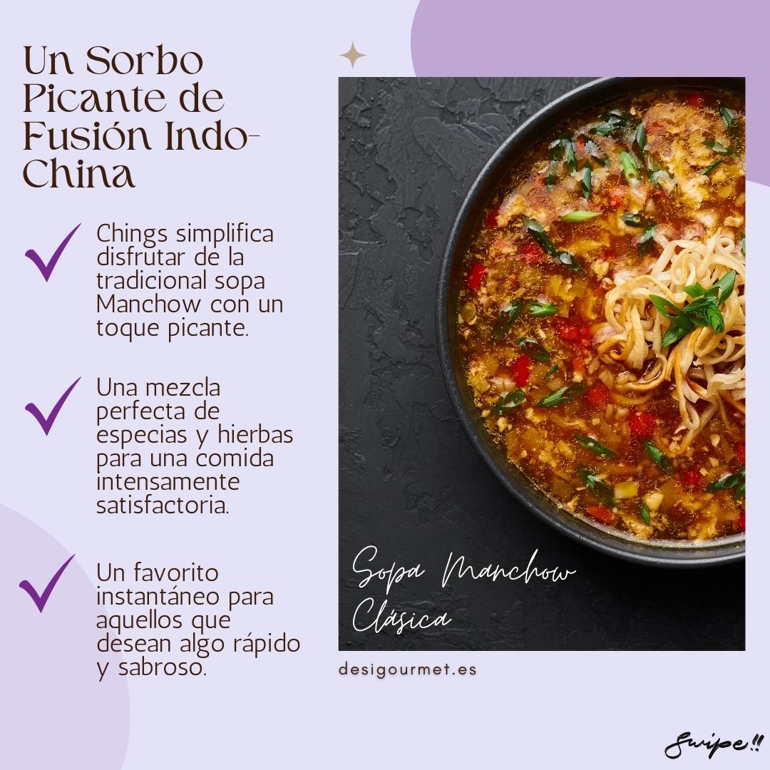 Quick and comforting Classic Sweet Corn Soup from Chings.-Disfruta del reconfortante clásico de la sopa de maíz dulce con la mezcla instantánea de Chings. -Un aperitivo perfecto o una comida ligera, rica en sabor a maíz dulce. -Rápido, conveniente y siempre delicioso.