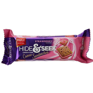 Galletas de chocolate con sabor a fresa | Hide n Seek Fab Strawberry flavored chocolate chip cookies 112g Parle