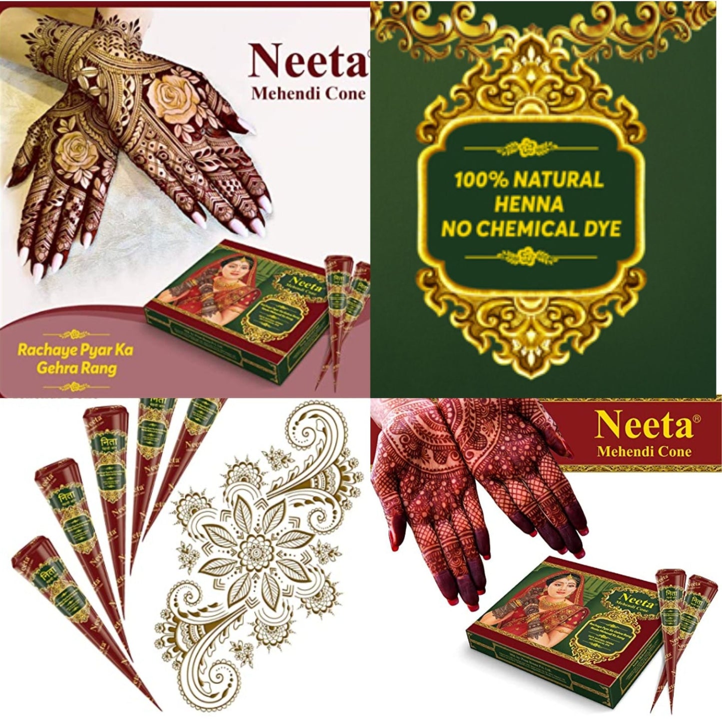 Henna en cono (tatuaje temporal) | Henna Cone (temporary henna tattoo) | Mehandi Cone