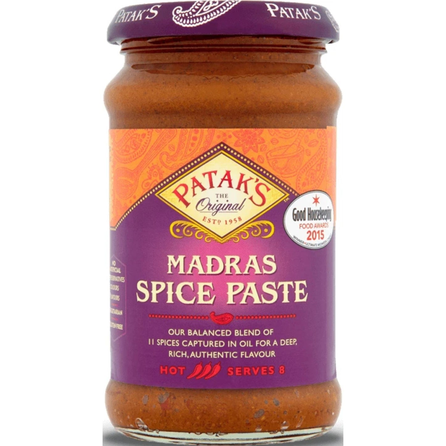 Pasta de curry Madras | Madras Curry Paste 283g Patak´s