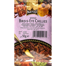 Cargar imagen en el visor de la galería, Chile Ojo de pájaro | Bird&#39;s Eye Chilli (Granel/Loose) 50g Natco