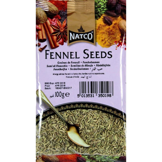 Semillas de Hinojo | Fennel Seeds 100g Natco
