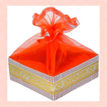 Cargar imagen en el visor de la galería, Cesta de regalo de lujo colorida | Colourful Hardboard Gift Basket with 25cm in diameter