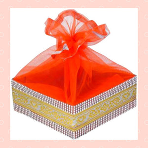 Cesta de regalo de lujo colorida | Colourful Hardboard Gift Basket with 25cm in diameter