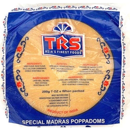 Papadum Madras Plain | Madras Plain Papad 200g TRS