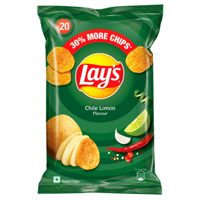 Aperitivos Patatas Fritas Sabor Limón & Chile | Potato Chips Lemon & Chilli Flavor, 52g Lays