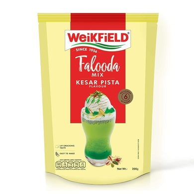 Mezcla de postre para Falooda | Falooda mix Kesar Pista flavour 200g Weikfield