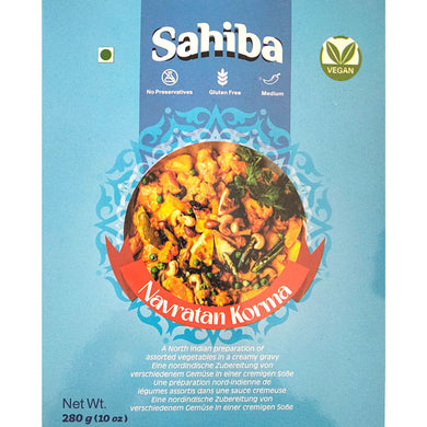 Verduras mixtas variadas en una salsa cremosa | Navratan Korma 280g Sahiba