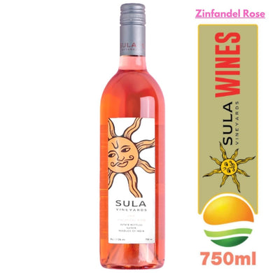 Sula Vineyards Zinfandel Rosa vino tinto de la India | Wine Zinfandel Rose from India (Nasik) Sula Vineyards