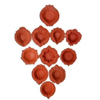 Clay Diya (lamp) | Pooja Medium Clay (Mitti) Diya 1pcs.