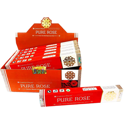 Incienso | Incense Stick Pure Rose (Masala Agarbatti ) 15g Garden Fresh