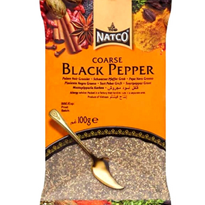 Pimienta negra en Coarse | Black Pepper Coarse 100g Natco