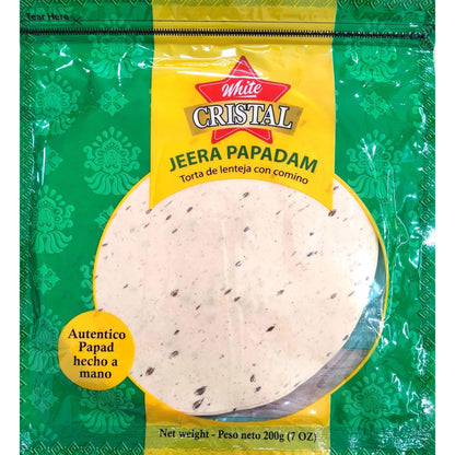 Papadum de Comino | Cumin Papad 200g White Cristal