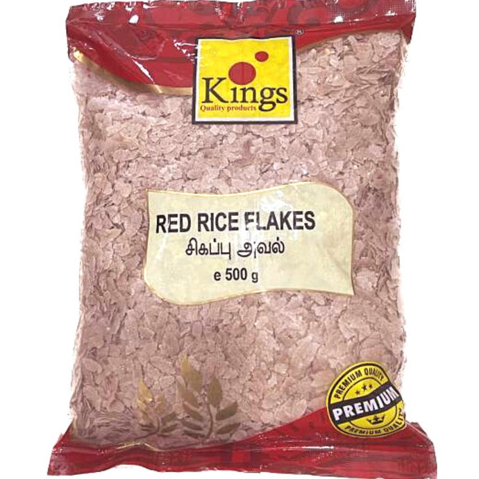 Copos de Arroz rojo | Red Rice Flakes | Poha 500g Kings