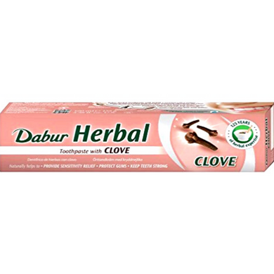 Pasta de Dientes Herbal de Clavo | Toothpaste Clove Herbal 100ml Dabur