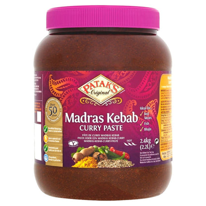 Pasta de curry Madras Kebab | Madras Kebab Curry Paste 2.4kg Patak´s