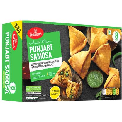 Samosas with potato and peas | Veg Punjabi Samosa 650g/8pcs. Haldiram