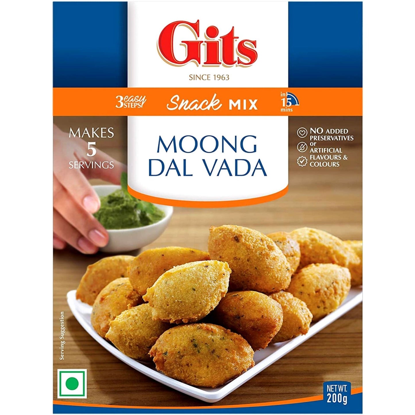 Preparado para Dal Vada | Moong Dal Vada Mix 200g Gits