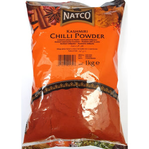 Chile de Cachemira en polvo | Kashmiri Chilli Powder | Kashmiri Mirch 1kg Natco