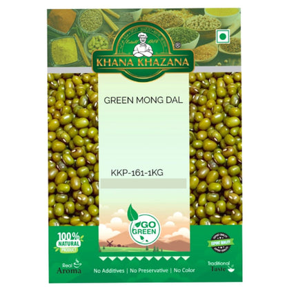 Judias Mungo Verdes (Vigna radiata) | Whole Green Mung 1kg Khana Khazana