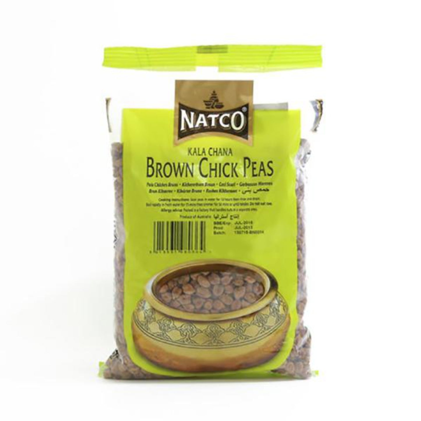 Garbanzos Negros | Brown Chickpeas | Kala Chana 2kg Natco