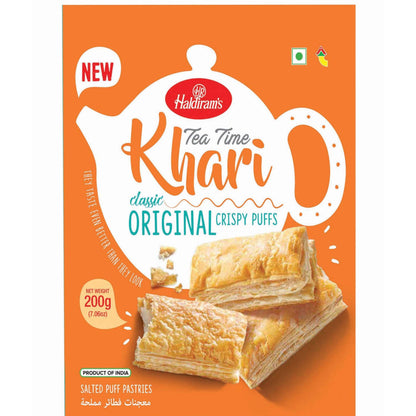 Savory Puff Pastry Cakes | Khari Puff (Biscuits) Original 200g Haldiram
