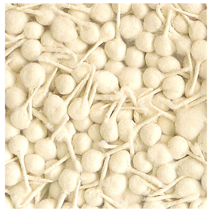 Mechas / Pabilos de algodon para lamparillas de aceite o ghee | Cotton Jyot (Round shape) for Pooja